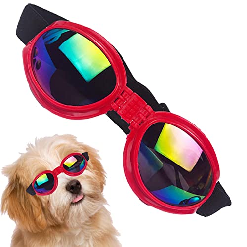 Youding Hundebrillen, Katzen-Sonnenbrille, Bequeme Hundebrille für kleine Rassen, UV-Schutzbrille, Winddichte Anti-Fog-Haustierbrille für Hündchen von Youding