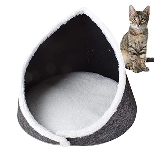 Youding Katze für Katzen, für den Innenbereich, waschbar, halbgeschlossen, mit komfortablem Kissen, faltbar, für kleine Welpen, Kätzchen und Kaninchen, verbessert die Summe von Youding