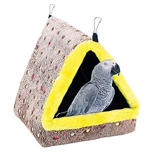 Youding Sittichnest 10.210.611.1 cm Snuggle Up Vogelwärmer Papagei Hängekäfig Kleiner Vogel Warmbett Verdicktes Baumwollnest Winternest Haus für Aras Hamster Wellensittiche Eklektus Chinchillas A von Youding