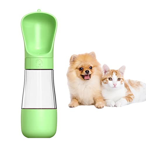 Youding Tragbare Hundewasserflasche | Outdoor 2-in-1-Wasserflaschenspender für Haustiere,Auslaufsicherer Trink- und Futterspender für Welpen zu Spazierengehen und Wandern von Youding