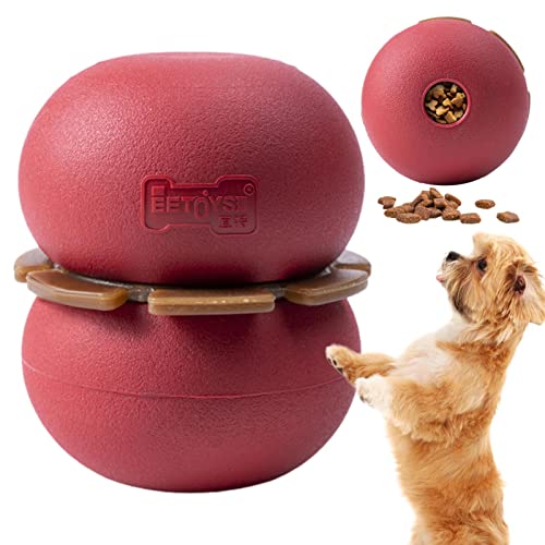 Youding Welpenzahnspielzeug,Hundepuzzle Beißspielzeug Ball - Treat Dispensing Puzzle Toys Dog Ball Food Dispensing Toy für Welpen, kleine, große Hundezähne, die Zahnen reinigen von Youding