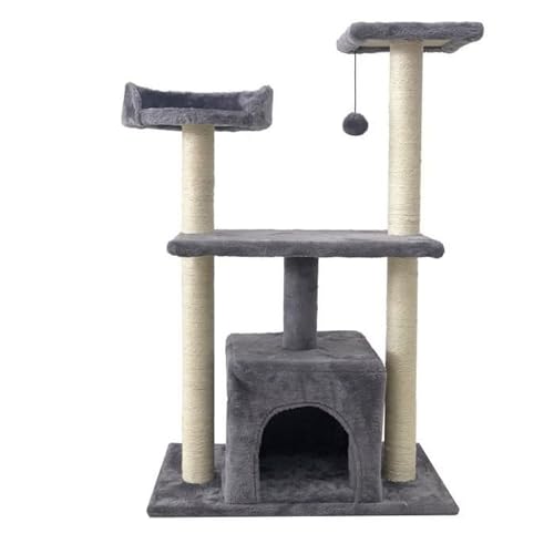 BigBuy Pets Kratzbaum für Katzen, Romy, Grau, Ø 7 cm, 60 x 40 x 25 cm von Youdoit