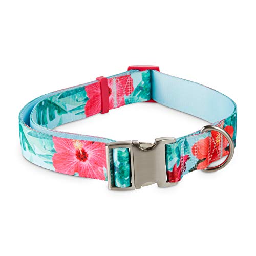 Youly Hundehalsband mit Blumendruck, Hibiskus, Größe XX-Large/XXXL von Youly