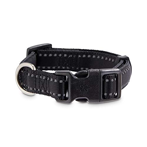 Youly Reflektierendes Hundehalsband, Schwarz, Größe S von Youly