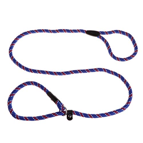 YoungerY Hundeleinengeschirr Rope Whisperer Slip Training Correction Bleikragen Style Blue von YoungerY