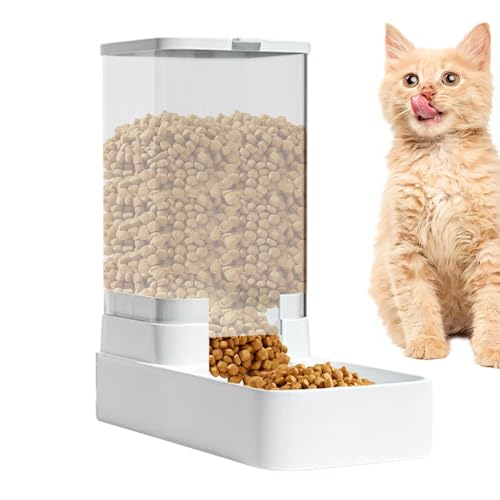 Automatischer Futterspender Katze, 3,8 L Katzenfutterspender Wasserspender Hund, Automatischer Schwerkraft-Futterspender Für Hunde Und Katzen, Ohne Strom, Futter Und Wasser Spender Für Haustiere von Youngwier