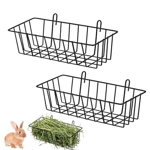 Youngwier 2 Stück Heuraufe Hase-n Metall Kaninchen Heu Futterspender Haustier-Heu-Futterstation Heuhalter Futterspender Für Kleintiere Einhakbarer Futtertrog Für Chinchillas, Frettchen, Hases,Kaninche Youngwier 2 Stück Heuraufe Hase-n Metall Kaninchen Heu Futterspender Haustier-Heu-Futterstation Heuhalter Futterspender Für Kleintiere Einhakbarer Futtertrog Für Chinchillas, Frettchen, Hases,Kaninche von Youngwier
