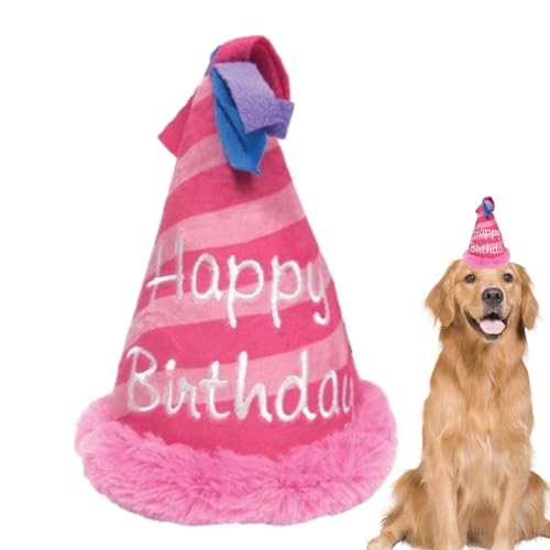 Youngwier Hund Kauspielzeug Geburtstag Hundespielzeug Happy Hundekuchen Plüsch Kuchen Hundespielzeug Für Hundetorte Toys Deko Interaktives Geschenk Weiches Plüsch Hundespielzeug von Youngwier