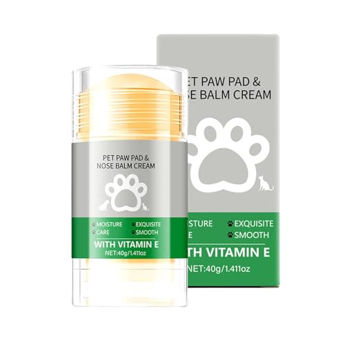 Youngwier Pfotenpolsterbalsam, Pfotenbalsam,40g Grüne Tee -Duft Paw Balm Stick | Natürliche Salbe, trocken gebrochene Haustierbutter, Katzenfußpolsterpflege für trockene und rissige Haut von Youngwier