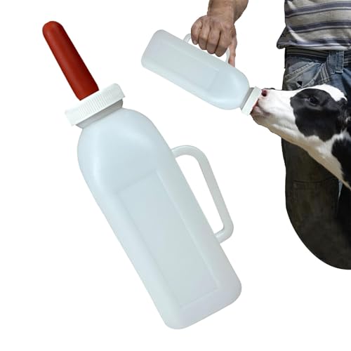 Youngwier Ziegenflaschen zum Füttern von Ziegenbabys, Stillflasche für Kälber - Babyflasche Lammflasche | Stillflaschen für Kälber, Lamm-Futterflasche, Milchflasche, Ziegenflasche mit weichem Nippel, von Youngwier