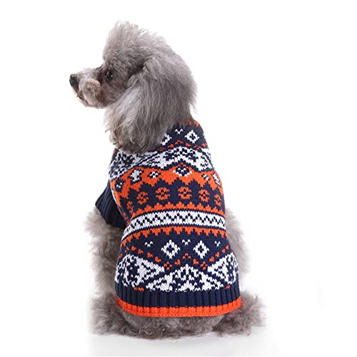 Weihnachten Hundepullover Winter Warmer Hund Katze Pullover Kleidung Haustier Mantel Kostüm Welpenpullover Hundepulli Bekleidung für Kleine Mittelgroße Hunde Hund Haustierpullover Strickpullover von Youning