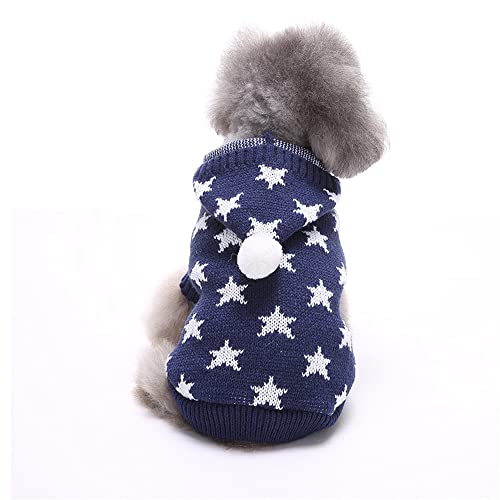 Weihnachten Hundepullover Winter Warmer Hund Katze Pullover Kleidung Haustier Mantel Kostüm Welpenpullover Hundepulli Bekleidung für Kleine Mittelgroße Hunde Hund Haustierpullover Strickpullover von Youning