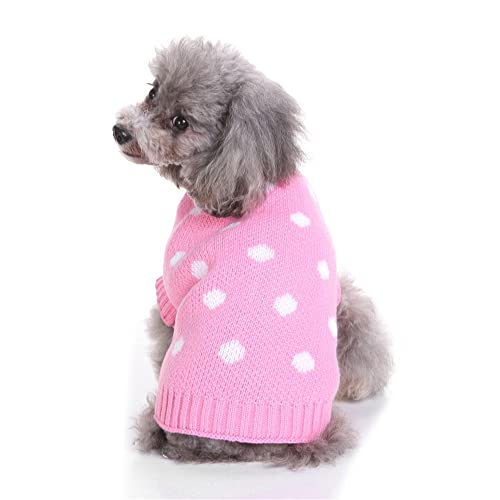 Youning Hund Hundepullover Hundepulli Hundekleidung Haustier Winter Strickpullover Sweater Hund Pullover Weihnachten Pullis Kostüme für Kleinen Großen Hund Katze Warme Hund Winterkleidung von Youning