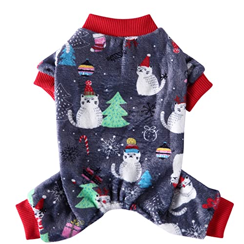 Youning Hundekleidung für Weihnachten Haustier Plüsch Pullover Hundepullover Weiche Verdickung Warme Welpen Hunde Shirt Winter Welpen Pulli Kleidung für Hunde Katzen von Youning