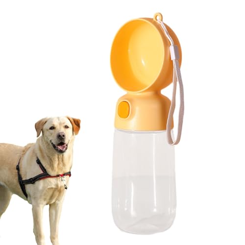 Youpo Haustier-Wasserflasche,Hunde-Reisewasserspender | Tragbare Hundewasserflasche, auslaufsicherer Welpenwasserspender mit Trinkfutterspender für Haustiere, Outdoor, Spaziergänge, Reisen von Youpo