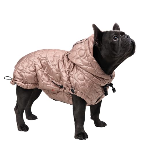 MOKKO Hundebekleidung - Warme Jacke für Französische Bulldogge und Mopsrassen Warme Hundebekleidung Farbe: Beige Geschlecht: Unisex Your Stylish Hunter (XL) von Your Stylish Hunter