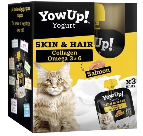 YowUp Skin & Hair Katzenfutter Lachs, 3 Stück, Marke: YowUp - EAN: 8437023761144 von YowUp