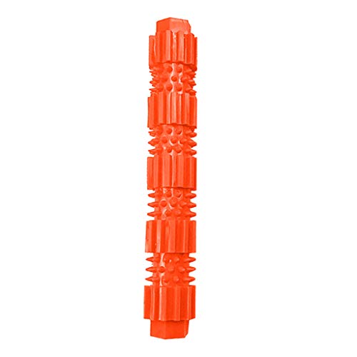 Pet Dog Chew Toys Aggressive Chewer Training Zahnreinigung Pet Molar Toy (23cm,Orange) von Yowablo