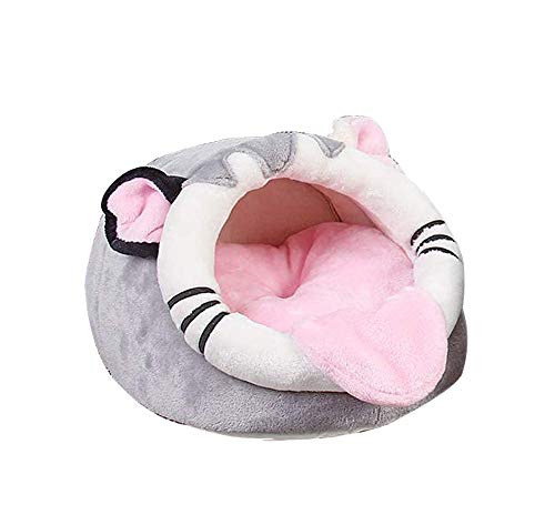 Yowablo Bett/Würfel/Haus Warme Meerschweinchen Bett Igel Ratte Chinchillas & Kleintiere (19 * 19 * 13cm,grau) von Yowablo