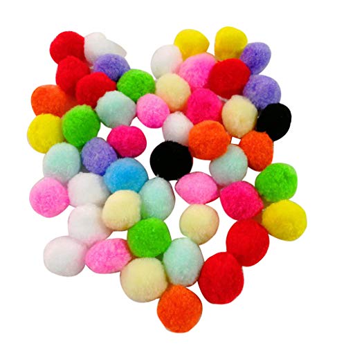 Yowablo Farbiger Plüschball Hund Katze Vogel Haustier Spielzeug Plüschball Spielzeugball 50 / 100St (3.5cm-100Teile/Satz,B) von Yowablo