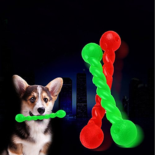 Yowablo Haustier Spielzeug weichen Gummi Twist Rod Hund Zähne beißen Hund lustiges Spielzeug (20 * 3cm,A) von Yowablo