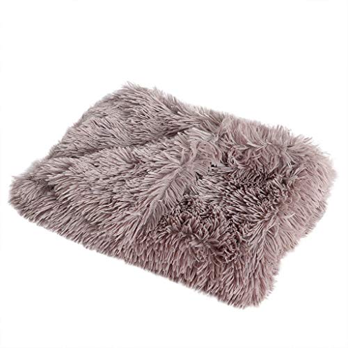 Yowablo Haustierdecke Winter verdickte warme Winterschlafunterlage für kleine Haustiere (100 * 75cm,Khaki) von Yowablo