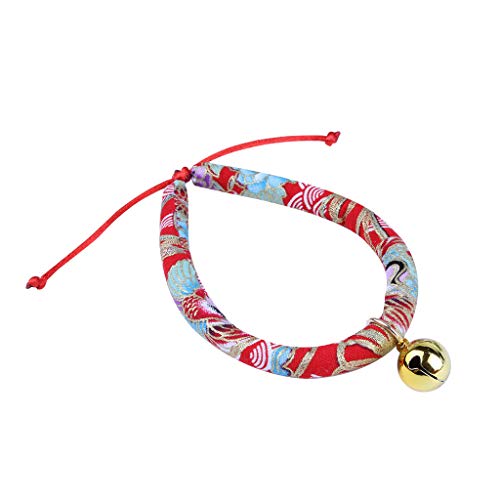 Yowablo Hundehalsung Hund Halskette Halsung Alu-Strong Würgehalsbänder Hundehalsband Kette Kettenwürger Schlupfhalsband (33 * 26-31cm,3Rot) von Yowablo