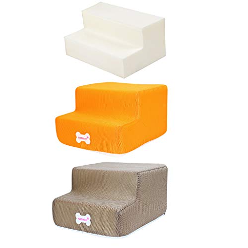 Yowablo Hundetreppe Stöckige Haustiertreppe Tiertreppe Haustier Treppen Stufen, Für Haustiere, Die Auf Dem Sofa Oder Im Bett Klettern (Falte Größe:30 * 35 * 20cm,3B) von Yowablo