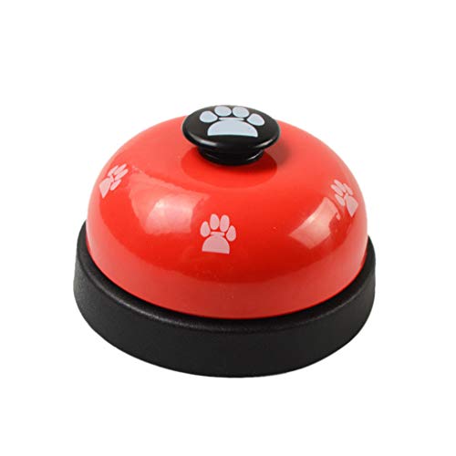 Yowablo Pet Training Bells Hundeglocke für Töpfchen und Kommunikationsgerät (7 * 4.5cm,Rot) von Yowablo