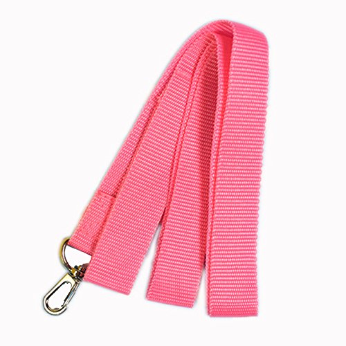 Yowablo Pet Walking Leash Seilgurt Sicherheit Kragen Kette Nylon Führstrick Traktion (121.5cm,Rosa) von Yowablo