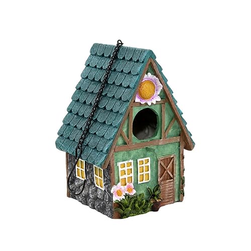 Hängendes Vogelhaus, dekoratives Harz-Vogelnest, für den Außenbereich, wetterfeste Vogelhaus-Ornamente, Vogelhaus-Anhänger von Yoyakie