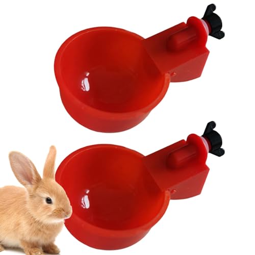 Yplkm Chicken Cup Waterer - 5 Stück Hühnerbecher für Wasser,Hühner-Wasserbecher Geflügel-Wasserfutter-Kit Geflügel-Tränkeschale für Hühner, Enten, Vögel, Truthühner usw von Yplkm