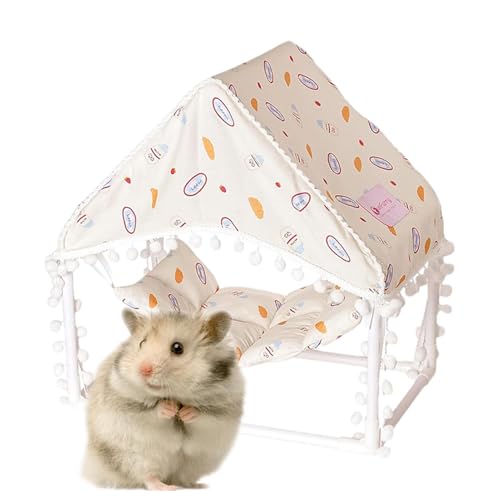 Buntes Hamsterzelt, gemütliche Höhle für Hamster, sicherer Rückzugsort, leicht zu reinigender Hamsterunterschlupf, lustiges Hamster-Spielhaus, leichtes Kleintierhaus von Ysvnlmjy