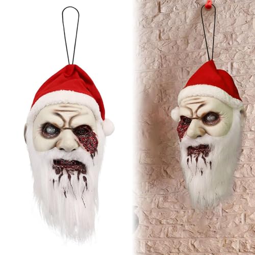 Gruselige Weihnachtsmann-Dekorationen, Halloween-Weihnachtsmann-Ornamente, Gruselige Weihnachtsdekoration, Festliche Horror-Dekorationen Mit Aufwendigen Details Für Weihnachtsdekorationen Im Innen- Un von Ysvnlmjy