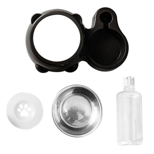 Haustier Futterstation für Katzen und Hunde, Abnehmbares Hundenapf-Set, Futternäpfe mit Matte, Anti-Verschütten Haustier Schüssel Set, Nicht Kippen Pet Bowl Combo, Reise Pet Bowl Set, Doppelnapf für von Ysvnlmjy