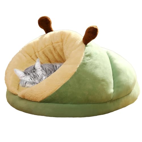 Haustierhöhlenbett | Kuscheliger Katzenschlafsack | Katzenbett für Zuhause | Pet Shop Katzenbett, warmer Katzenschlafsack, warmer Katzenschlafsack 40 x 30 x 25 cm/15,75 x 11,81 x 9,84 Zoll für Heimtie von Ysvnlmjy