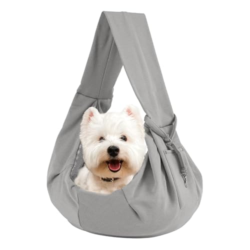 Hund Reisetasche, Haustier Brusttrage, Hund Sling Bag, Katze Geldbörse Carrier, Tragbare Katzentasche, Welpe Schultergurt, Reversible Haustier Tasche, Reise Katze Tragetasche, Kleine Haustier von Ysvnlmjy