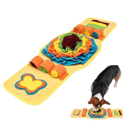 Interaktive Futtermatte für Hunde, bissfeste Hundematte, Hundetrainingswerkzeug, Schnüffelmatte für Hunde, Haustier-Anreicherungsspielzeug, 28,5 x 80 cm, für Futtersuche von Ysvnlmjy