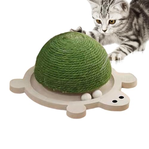 Kratzspielzeug für Katzen im Schildkröten-Design, Sisal-Kratzbrett für Katzen, Kratzball-Spielzeug für Katzen, Krallenschleifspielzeug für Katzen, kleines und mittelgroßes Katzenkratzbrett von Ysvnlmjy