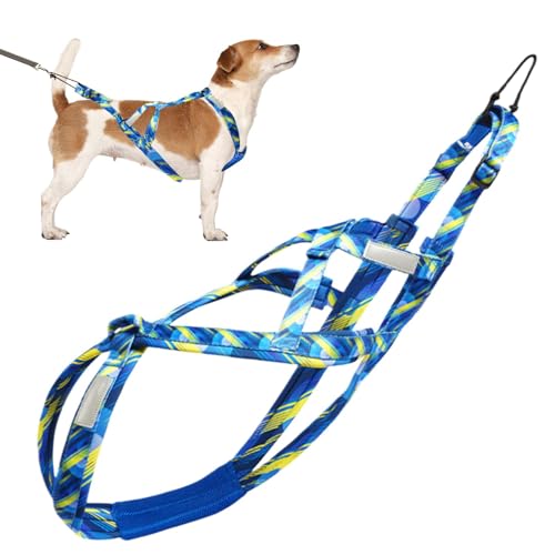 Multi-Use Hundegeschirr, Easy Fit Hundegeschirr, No-Pull Hundegeschirr, Geschirr für Schlittenhunde, Verstellbares Outdoor Hundegeschirr, Hundegeschirr mit von Ysvnlmjy