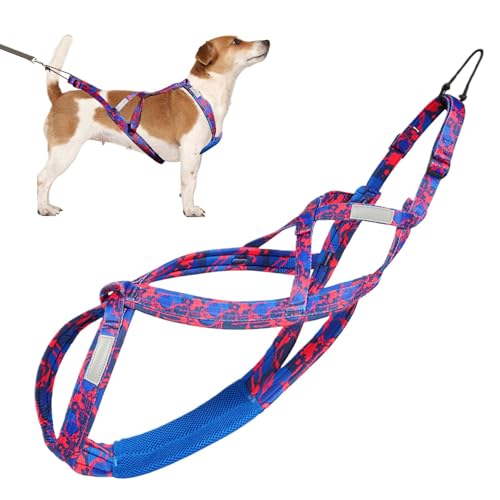 Multi-Use Hundegeschirr, Easy Fit Hundegeschirr, No-Pull Hundegeschirr, Geschirr für Schlittenhunde, Verstellbares Outdoor Hundegeschirr, Hundegeschirr mit von Ysvnlmjy