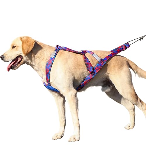 Multi-Use Hundegeschirr, Easy Fit Hundegeschirr, No-Pull Hundegeschirr, Geschirr für Schlittenhunde, Verstellbares Outdoor Hundegeschirr, Hundegeschirr mit von Ysvnlmjy