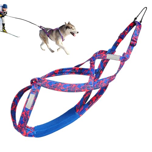 Multi-Use Hundegeschirr, Easy Fit Hundegeschirr, No-Pull Hundegeschirr, Geschirr für Schlittenhunde, Verstellbares Outdoor Hundegeschirr, Hundegeschirr mit von Ysvnlmjy