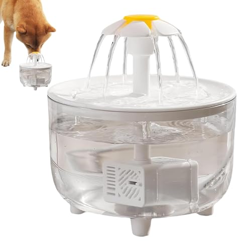 Trinkbrunnen Für Haustiere, Trinkspender Für Hunde, Trinkbrunnen Für Katzen, 900 Ml, Wassernapf Für Katzen, Automatischer Trinkbrunnen Für Haustiere, Blumen-Design, Trinkbrunnen Für Haustiere, Leiser von Ysvnlmjy