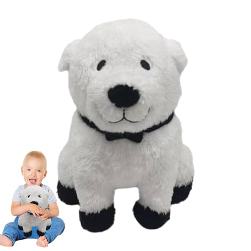 White Dog Plush, Stuffed Dog, Soft Anime Dog Plush Pillow, Cartoon Stuffed Dog Toy, Miniature Soft Dog Stuffed Doll, 23cm/9.06 Inches High Adorable Puppy Plushie for All Ages, Birthday Gift Ideas von Ysvnlmjy