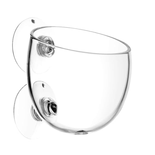 Aquarium-Pflanzbecher, Glas-Pflanztopf mit Saugnäpfen, lebende Pflanzen, Aquarium-Dekoration, Aquarium-Dekoration für Aquarien von Ysvnlmjy