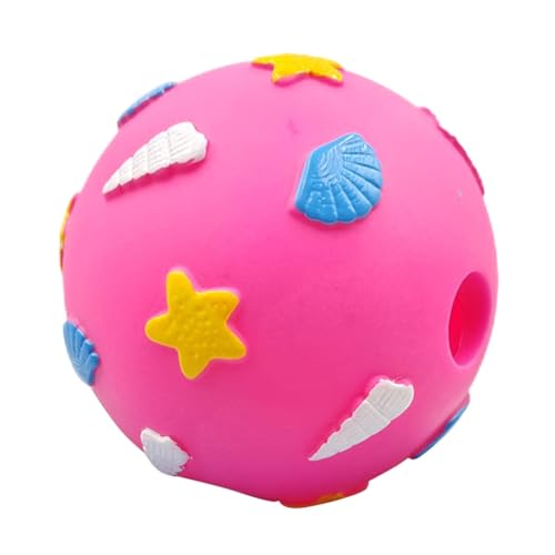 Ysvnlmjy Hundekauball, Unzerstörbare Hundebälle, Haustier Hund Quietschender Molar Ball Spielzeug, Robuste Struktur Hundespielzeug, Interaktives Hundespielzeug, Quietschender Hundespielball von Ysvnlmjy