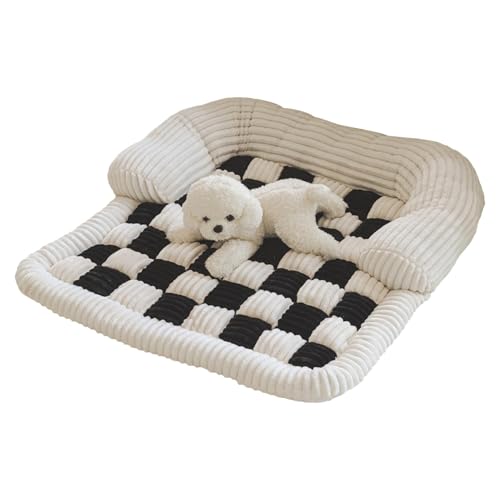 Ysvnlmjy Hundesofa, Hundesofa, beruhigendes Hundebett, Haustiermöbelbezug für kleine Hunde, beruhigendes Bett für mittelgroße Hunde, 70 x 70 cm, rutschfestes Haustierbett für Möbel und Couch, 6 Farben von Ysvnlmjy