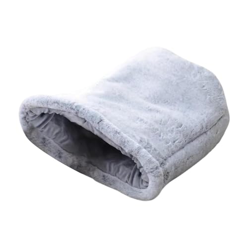 Ysvnlmjy Plush Cat Sack | Cat Sleeping Pad | Cozy Cat Shelter | Warming Pet Sack, Autumn Cats Bedding, Soft Feline Pouch, Enclosed Pet Bag, Furry Cats Bed, Semi-Enclosed Pet Bed, Cats Hooded Sleeper von Ysvnlmjy