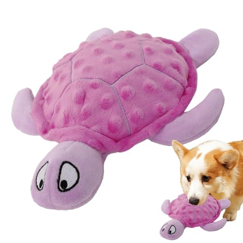 Ysvnlmjy Sea Turtle Dog Squeaker, Quietschspielzeug für mittelgroße Hunde, Haustierfreundliches Kauspielzeug, niedliche Schildkröte Plüschtier, Hundekauspielzeug für kleine Hunde, Plüsch Meerestier von Ysvnlmjy